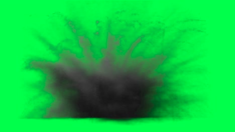 explosion green screen effect