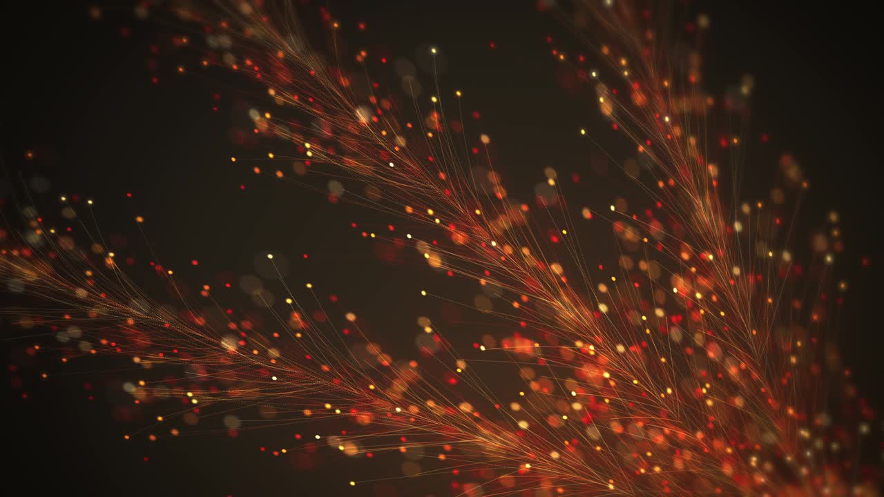 Abstract floral background animation