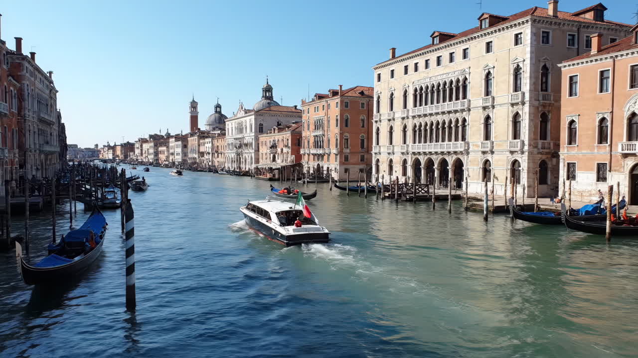 베니스 운하 장면