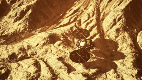 Insight-Mars-exploring-the-surface-of-red-planet.-Elements-furnished-by-NASA.