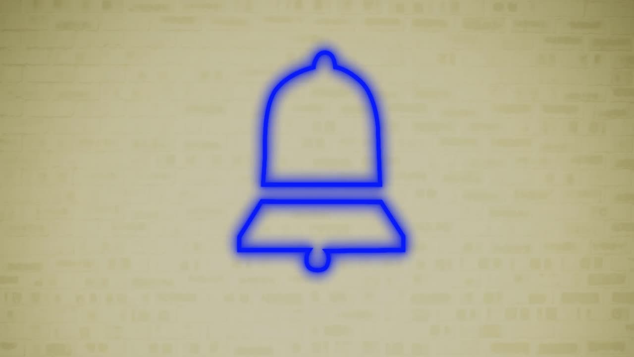 벽돌 벽 4k에 네온 표지판을 내려 놓습니다.