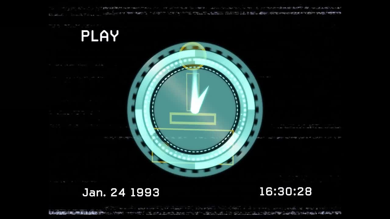 게임 패드 아이콘 위에 움직이는 시계의 애니메이션