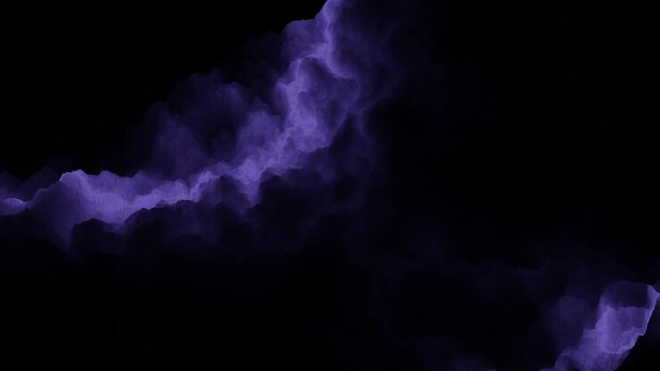 Luce blu enigmatica che illumina l'oscurità