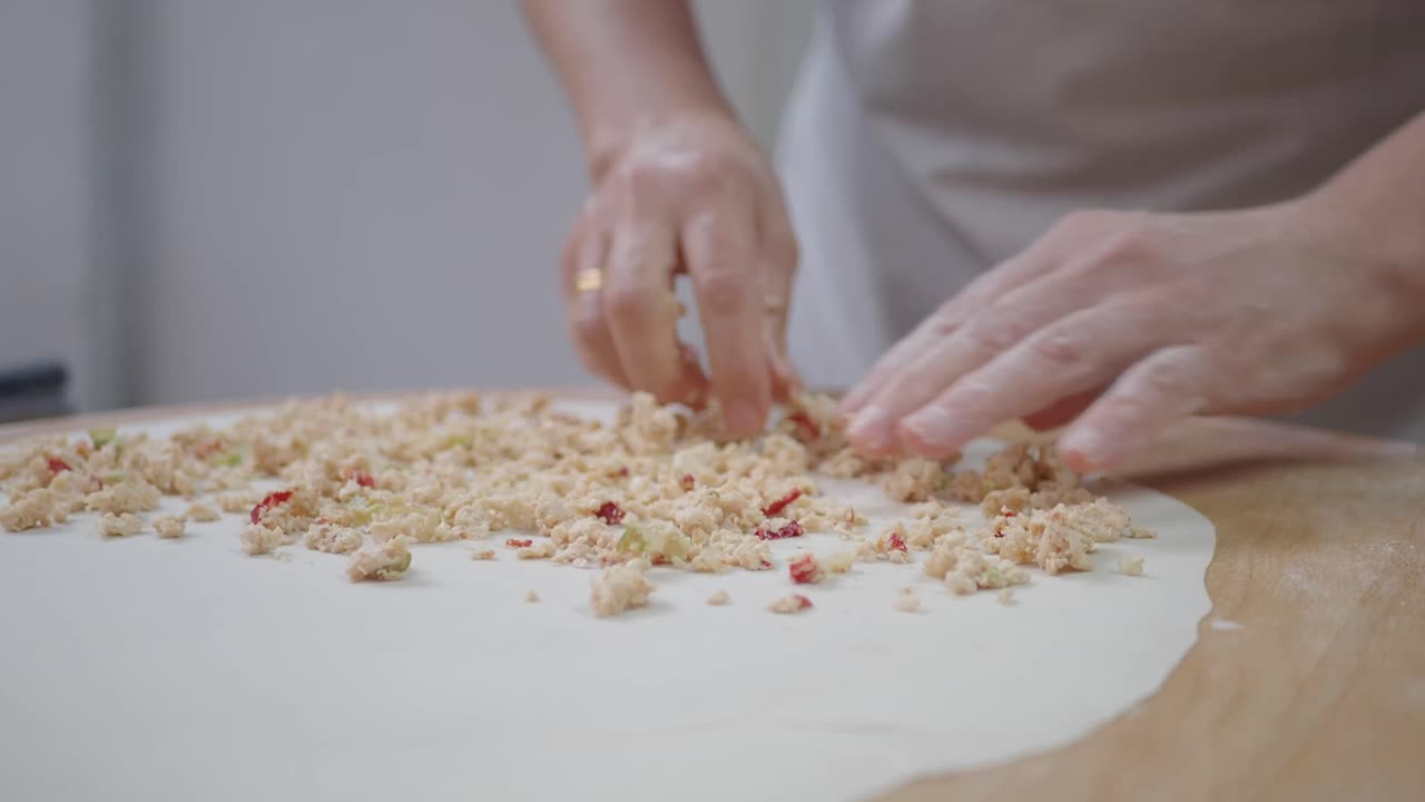 preparación de la masa para hornear