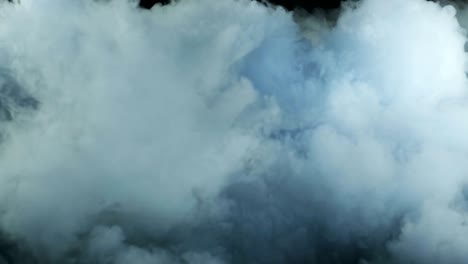nubes de humo de hielo seco realista