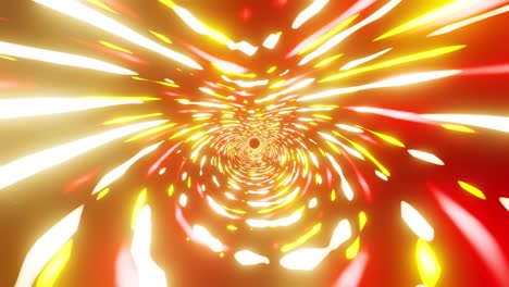 neon vj loop of sci fi tunnel with bright firework