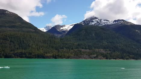 Scenic Mountain Landscape with Glacier Lake