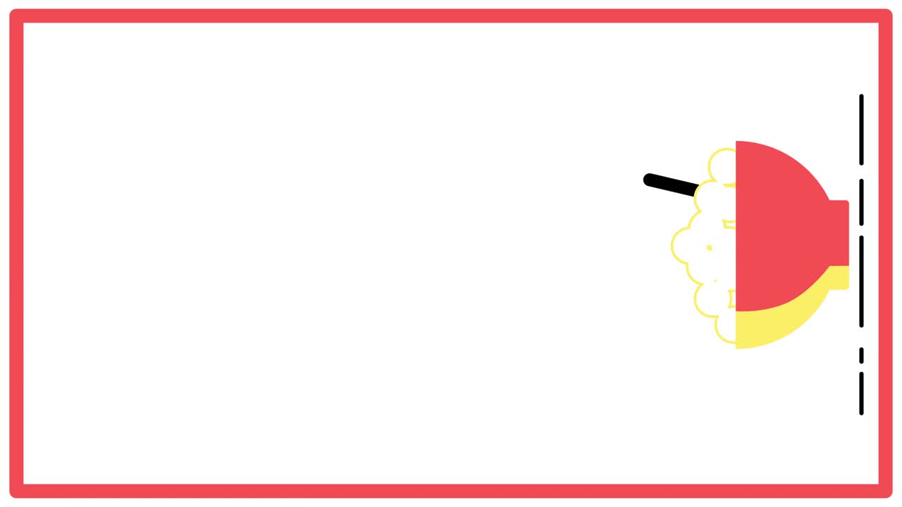 색 배경에 평평한 스타일의 도드와 함께 빨간 그의 4k 수직 비디오.