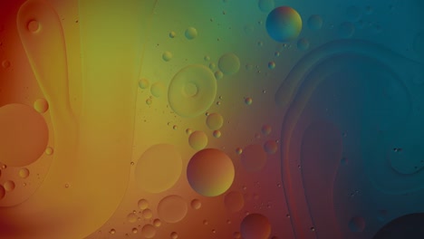 burbujas abstractas de colores