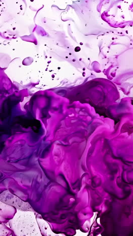 a purple and blue wave with white background. the wave is very long and has a lot of purple and blue paint
