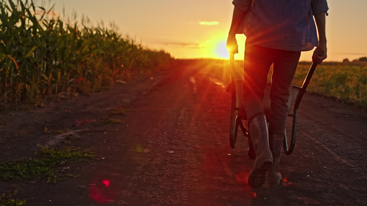 해가 지면 옥수수 에서 바바와 함께 는 농부