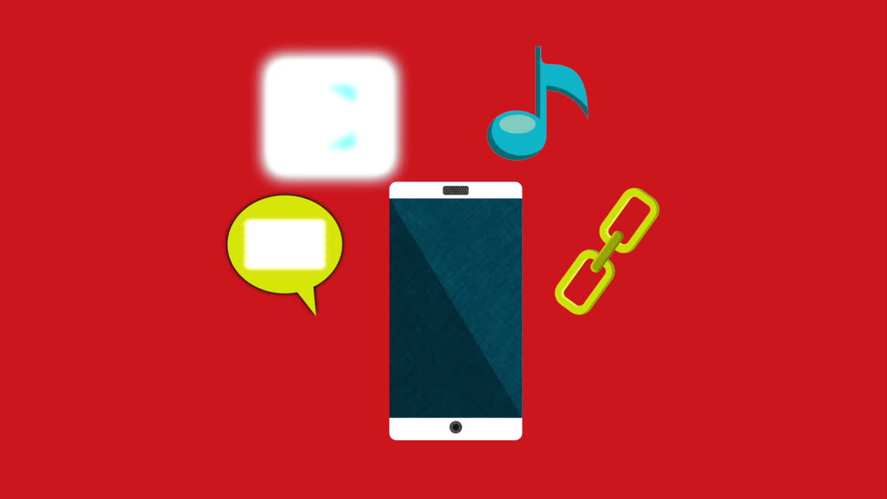 소셜 미디어 기술을 가진 스마트폰