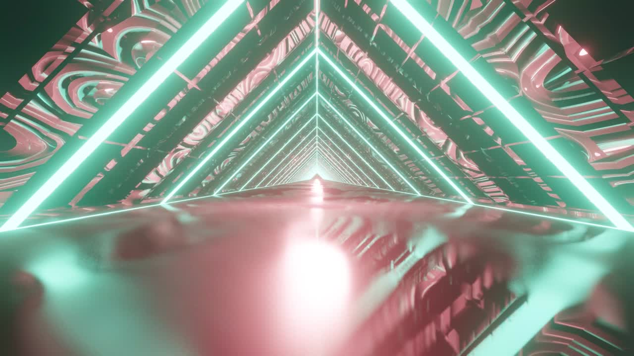 espacio cyberpunk túnel rombo vj bucle de fondo
