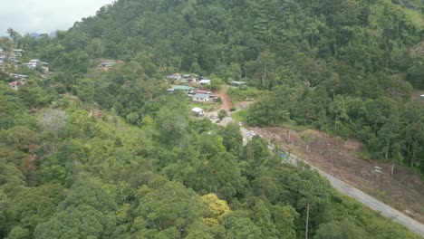 beautiful aerial view of de'remin kpg sapit padawan sarawak