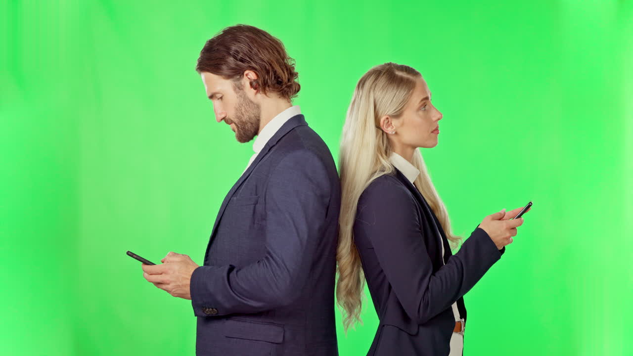 Pessoas de negócios, smartphone