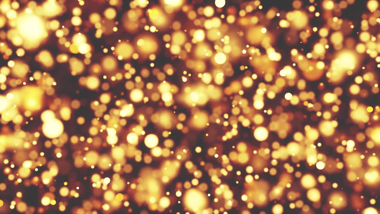 Gyldne funklende bokeh-lys abstrakt baggrunds-loop