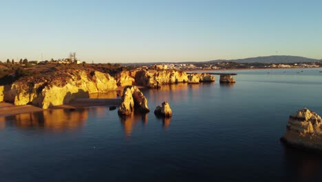 4K-aerial-video-of-beach-with-colours-blue-and-yellow