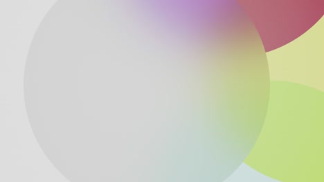 formas de gradiente de color en el patrón animado