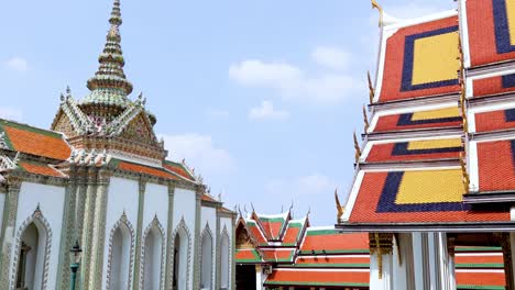 vista panorámica de la arquitectura de los templos en bangkok