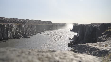 Sunny-glint-over-Icelandic-canyon-river