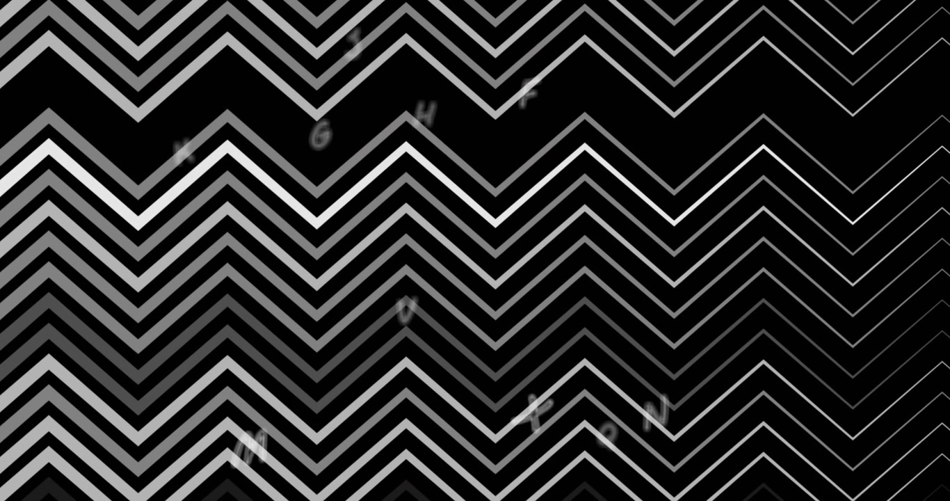 Dynamic Black and White Zigzag Pattern Motion Background