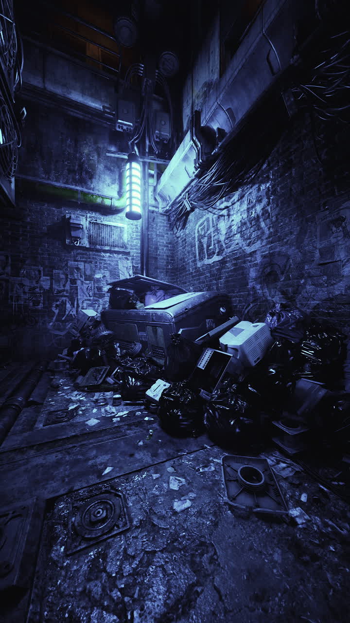 el callejón cyberpunk.