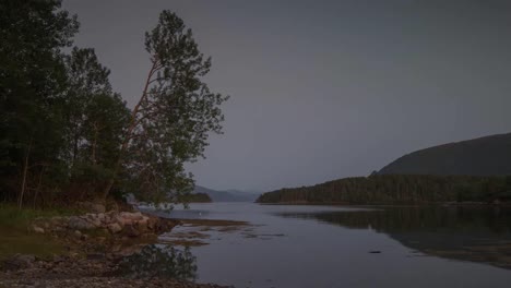 noruega puesta de sol rosa 4k 01