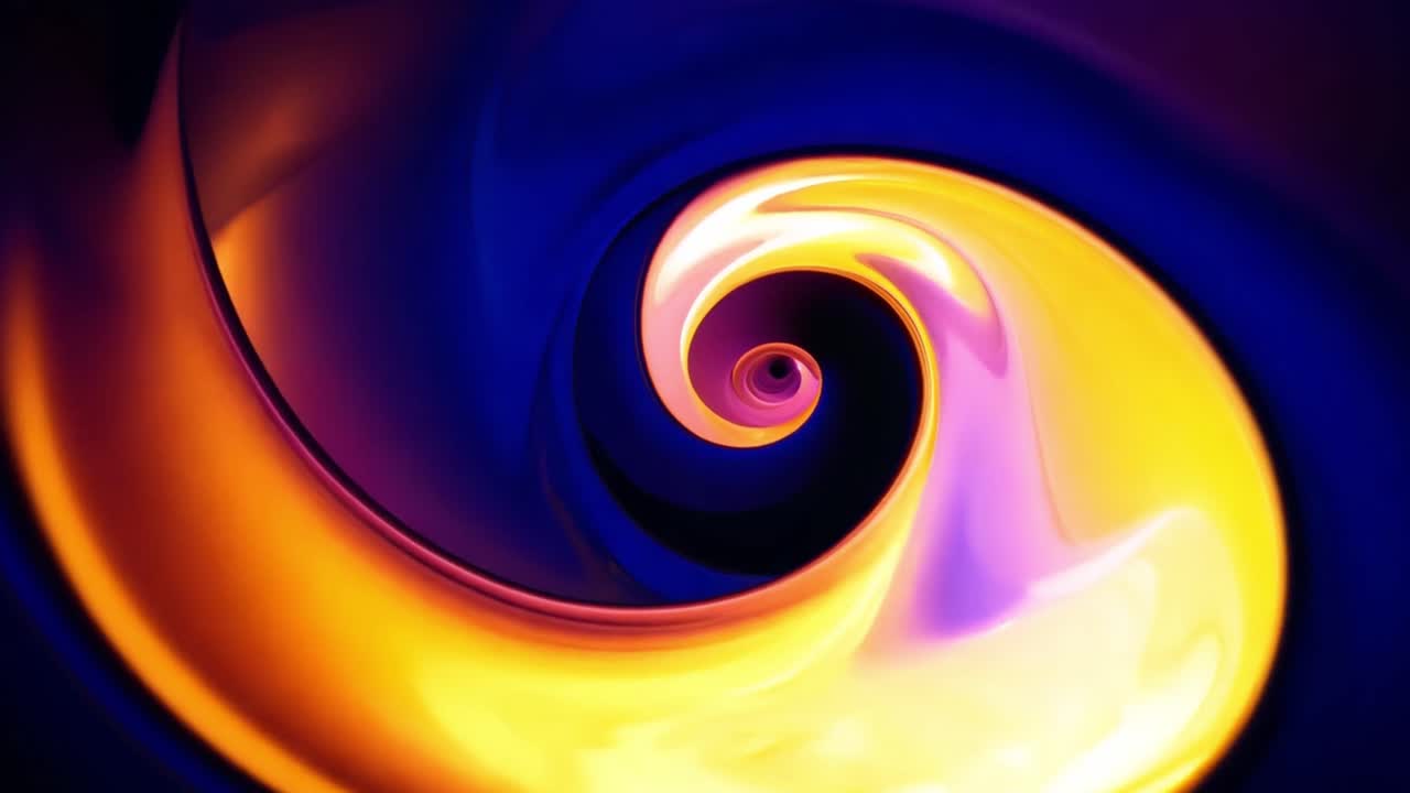 Colorful Swirling Abstract Vortex Tunnels