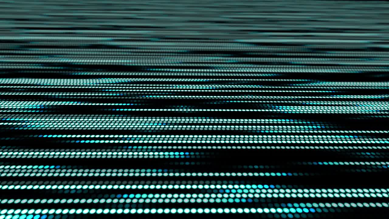 animación de puntos línea cibernética gráficos de movimiento