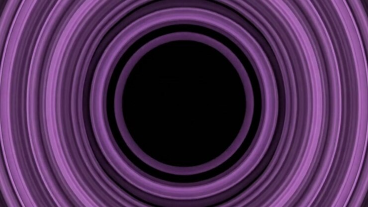 Círculos Concéntricos Púrpuras Abstractos Expandiendo y Pulsando