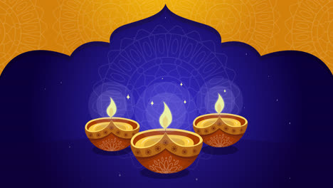 diwali celebration background with diyas