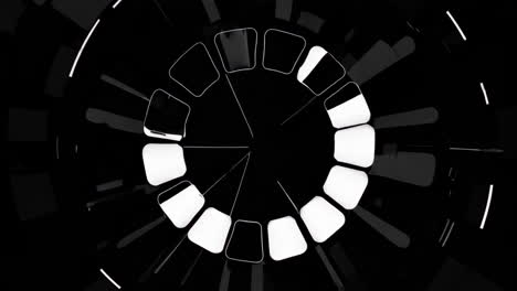 abstract futuristic clock design