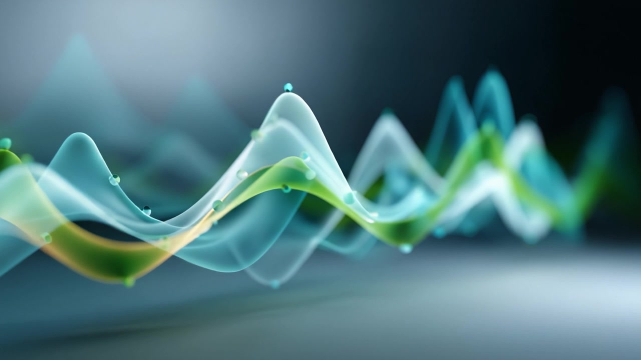 Dynamic Waves of Colorful Light Flowing Smoothly in a Futuristic Digital Environment, Creating Hypnotic Patterns and Visual Effects that Captivate the Eye.