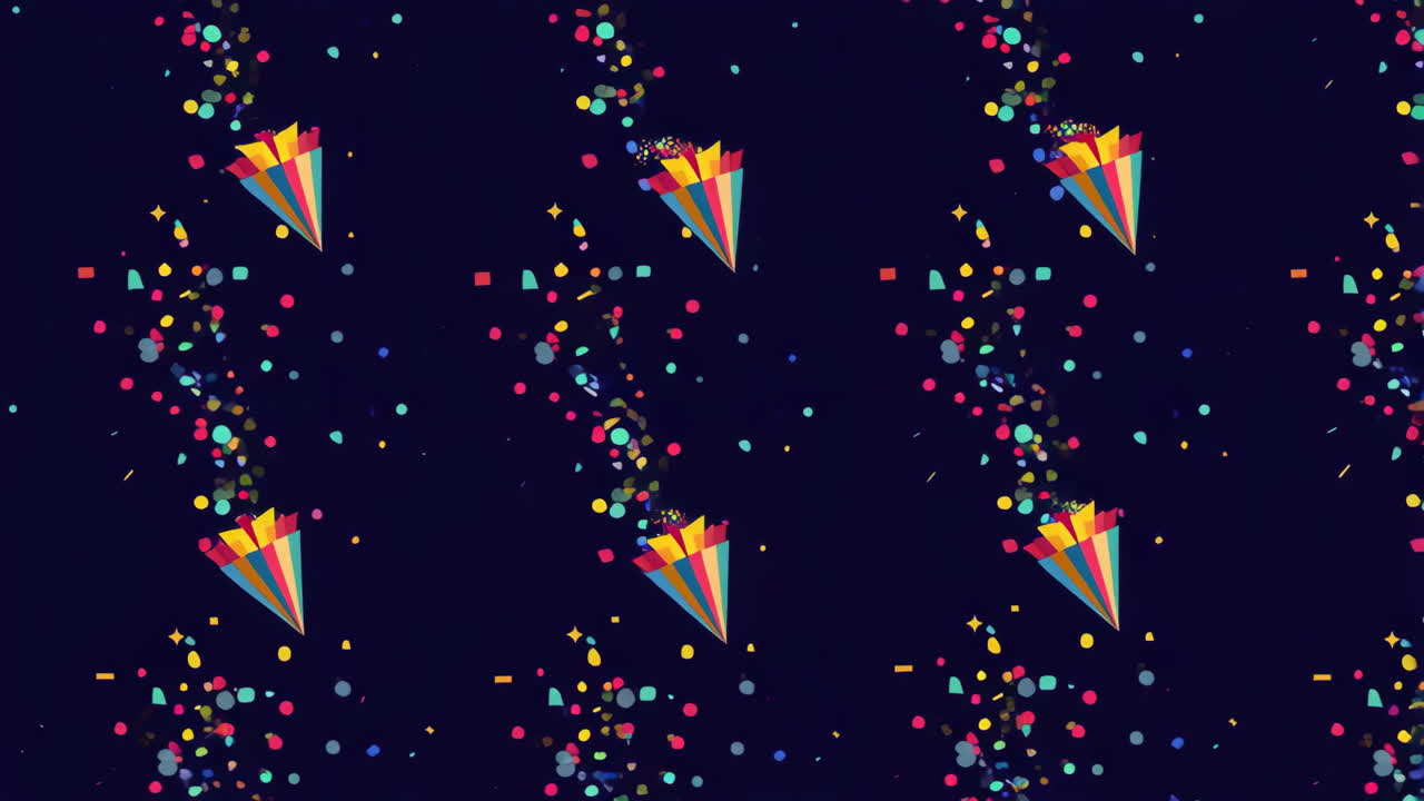 Colorful Confetti Explosion Party Pattern