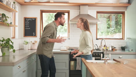 Couple,-fight-and-angry-in-home-for-problem