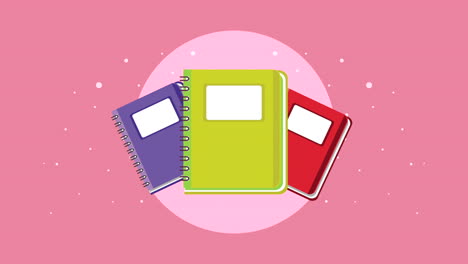 colorful notebooks