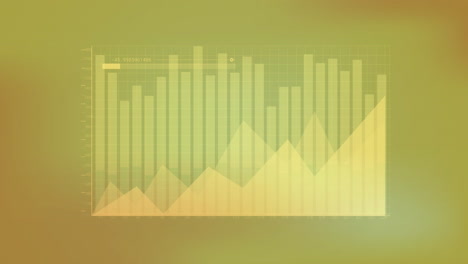 Animación-Del-Procesamiento-De-Datos-Financieros-Sobre-Fondo-Amarillo