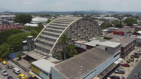 aerial orbits unique architecture of el rosario church in san salvador