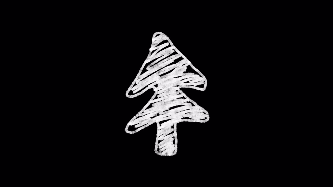 Icona albero animato con gesso