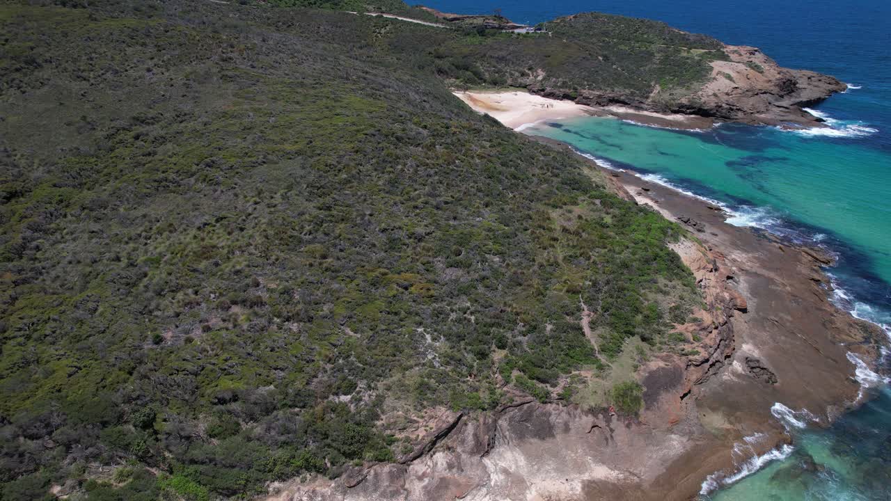 Frazer Beach With Bongon Beach In New South Wales, Australia - Aerial Drone Shot