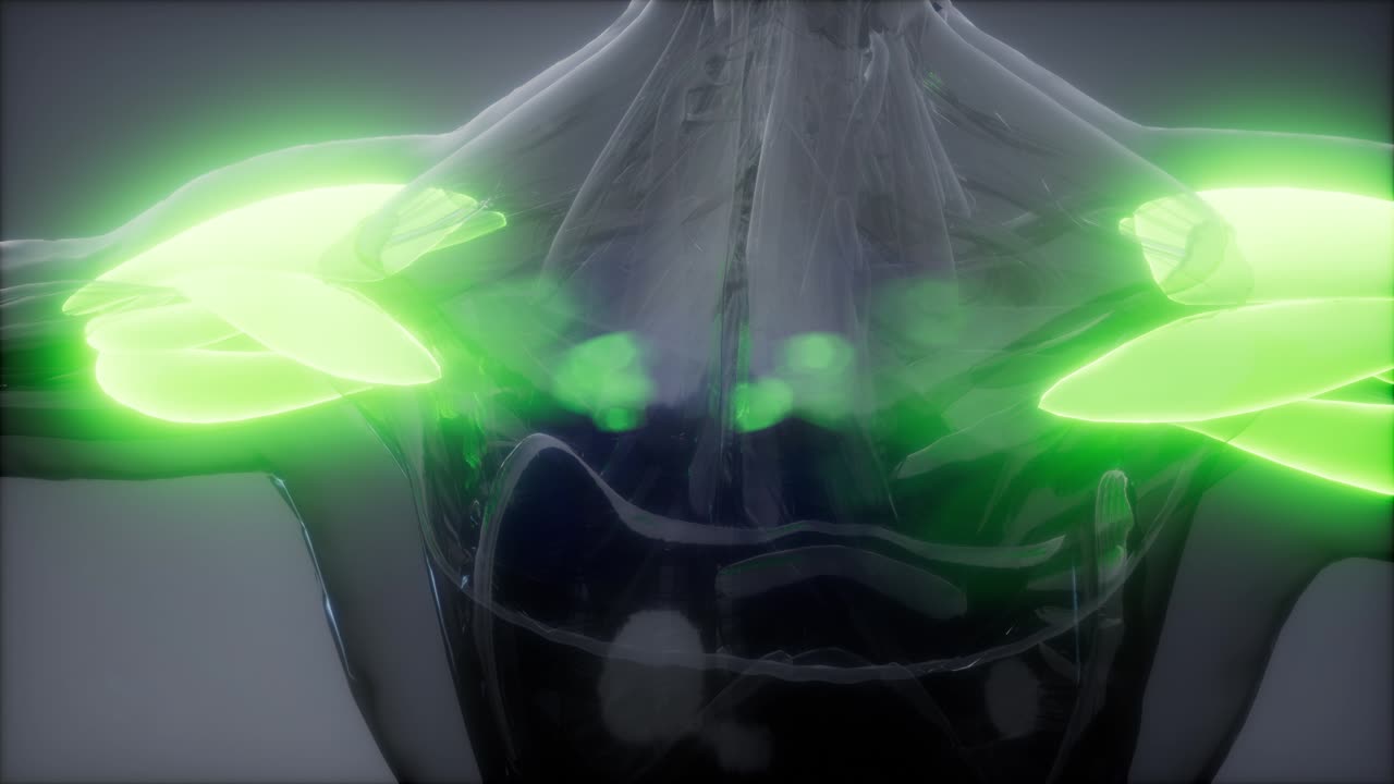 델토이드 - 눈에 보이는 근육 해부학 지도