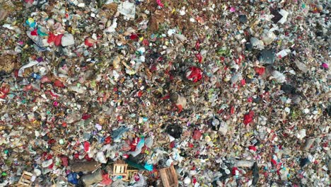 aerial view of a landfill