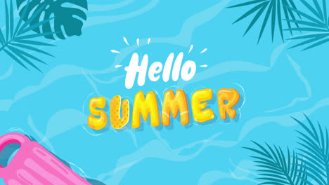 hello summer - pool scene