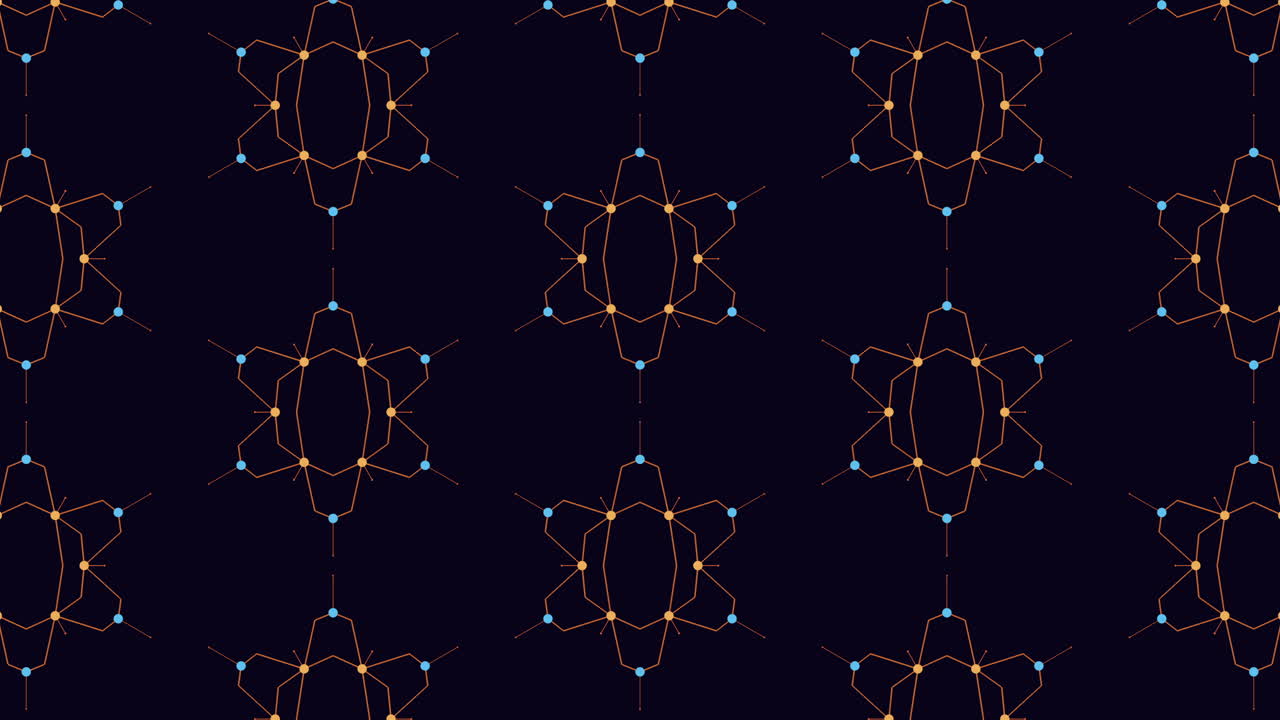 검은색 배경의 웹 사이트 디자인 요소에 예술적인 검은색과 오렌지색 패턴