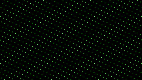 4k punto verde en fondo negro bucle de giro. movimiento gráfico y fondo de animación.