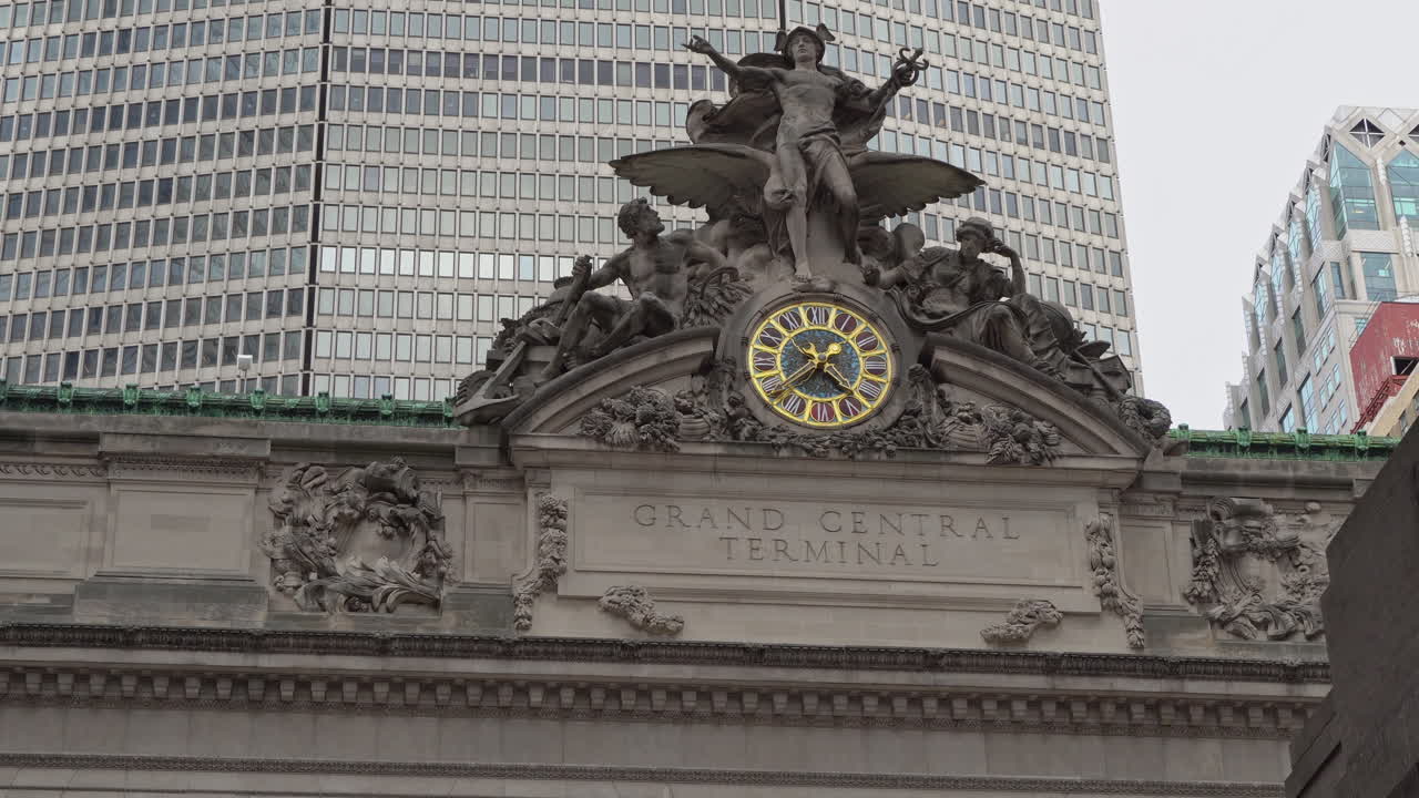 Grand Central Terminal Building Clock Facade, New York City