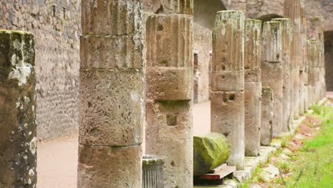 ruins of famous pompeii city, italy