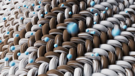 Cleaning the wave cloth with microscopic details, 3d rendering