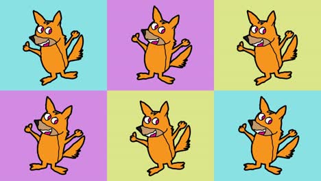 kids drawing pop art seamless background with theme of ferret