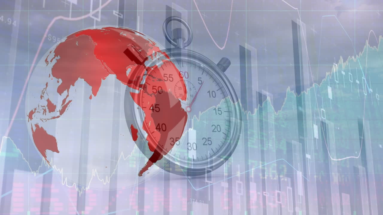 데이터 처리 및 글로브 오버 타이머의 애니메이션